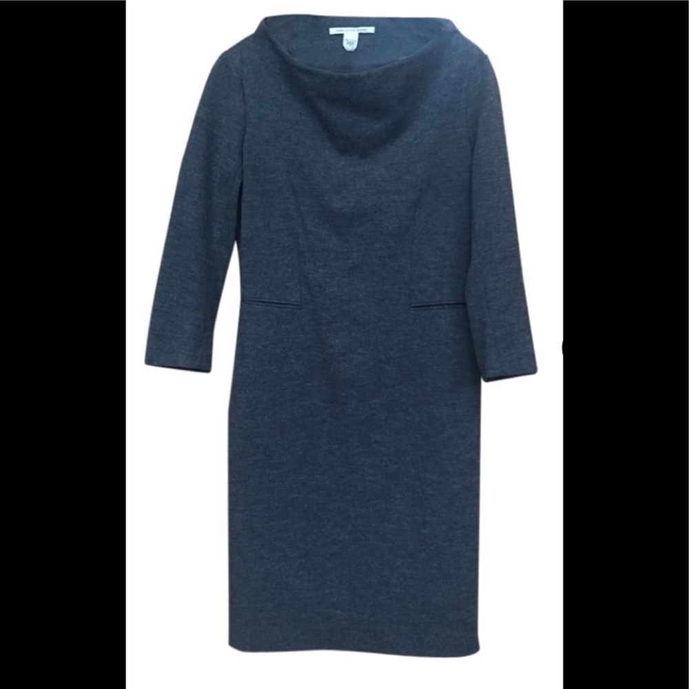 NWOT Diane von Furstenberg wool sheath pencil dress.